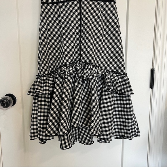 TOME Gingham Ruffle Hem Dress - Picture 5 of 12